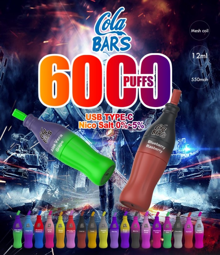 Por que Cola Bars 6000 Puffs Descartáveis ​​Vape