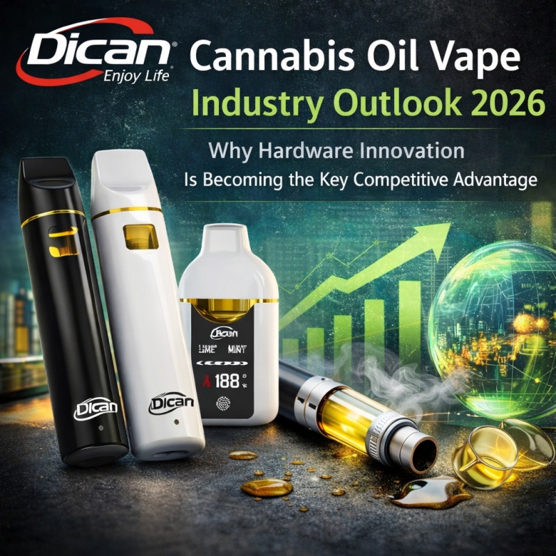 Perspectivas da indústria de óleo de cannabis Vape 2026: Por que a inovação de hardware está se tornando a principal vantagem competitiva