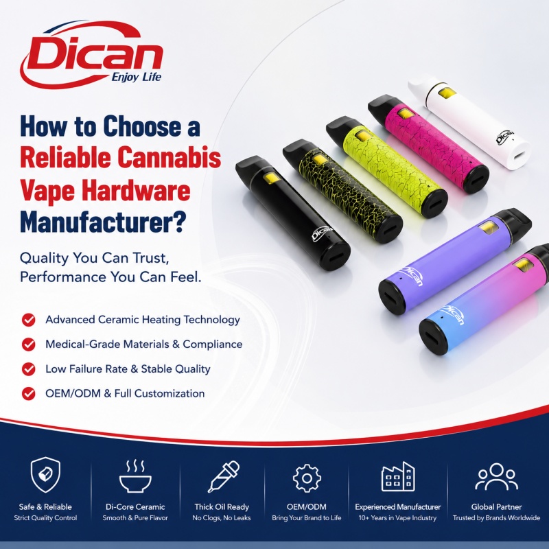 Como escolher um fabricante confiável de hardware para cannabis vape